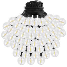 50FT Decorative Globe String Lights Outdoor Indoor 25Pcs Bulb Light Strings Fairy String Lamps for Garden Lawn Patio Cafe Party (Option: 50FT_U)