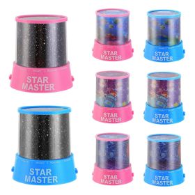 Kids Starry Sky Projector Lamp Cordless Battery-Powered LED Night Light Colorful Decoration Holiday Lights (Option: LPin)
