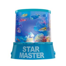 Kids Underwater World Projector Lamp Cordless Battery-Powered LED Night Light Colorful Decoration Holiday Lights (Option: igt_GP)