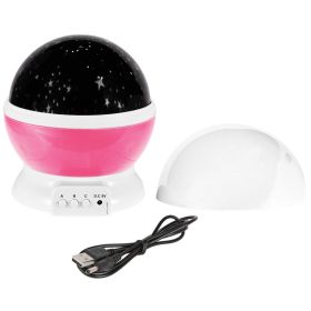 LED Star Sky Projector Night Light Kids Rotating Starry Night Lamp USB Sleep Light Xmas Gift (Option: sterProj(Pin sterProj(rt)