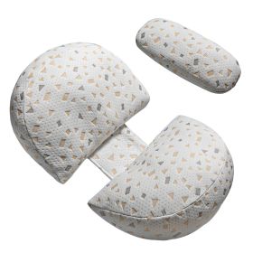 Pregnancy Pillows Adjustable Support Maternity Pillowïft Side Sleeper Pregnancy Pillows Wedge Pillow with Detachable Pillow Cover (Option: Grey Ged)
