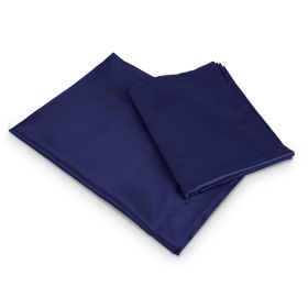 Luxury Silky Satin King Pillowcase Set (Option: owcase(Kavy)