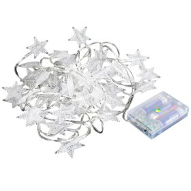 Star Fairy Lights Garden Lights 40LEDS 13.12FT String Lamp Decorative Lights Flash Constant LED Lights Battery Operated For Curtain Wedding Room Garde (Option: dsting(y4llo)