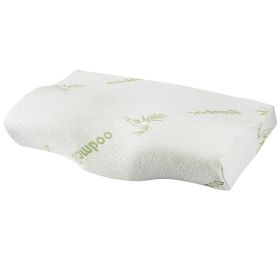 Bamboo Memory Foam Sleep Pillow Contoured Cervical Orthopedic Pillow Neck Support Breath Pillow (Option: ow_gollo)