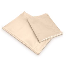 Luxury Silky Satin King Pillowcase Set (Option: owCase(Ivory owCase(IviK)
